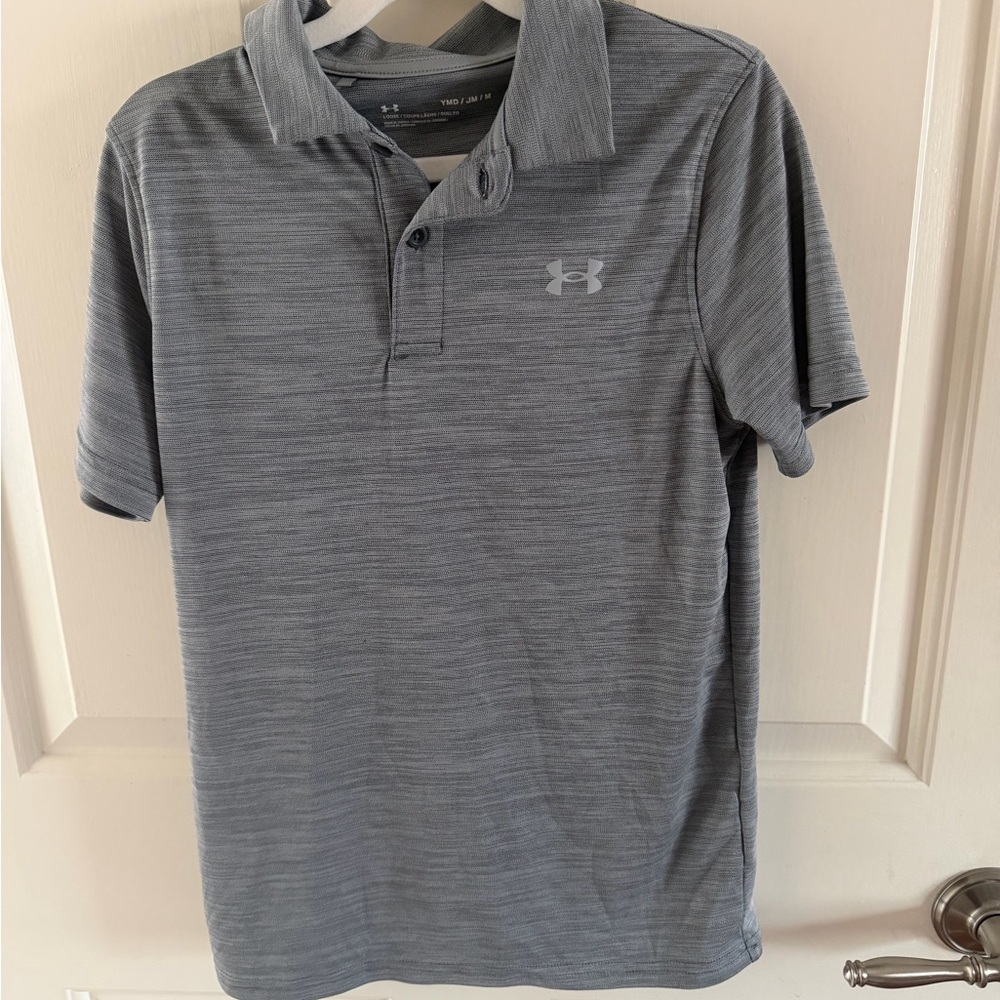 Under Armour boys Gray Performance Polo